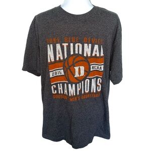 TRT Classics Men’s L Duke Blue Devils 2015 National Champions Grey Gray T-Shirt